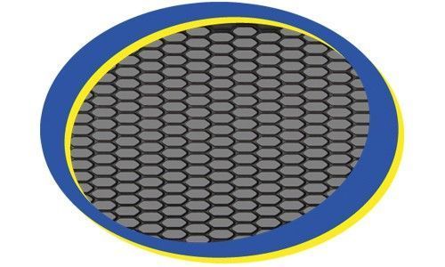 Rede / grelha universal em favo de mel com 150 X 30cm em ABS (plástico) para para-choques, spoilers, entrada de ar etc.