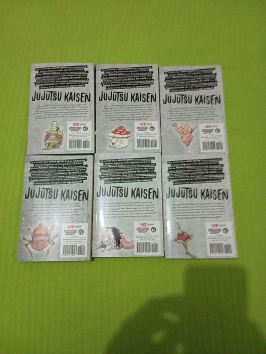 Mangás Jujutsu Kaisen 1-6 Inglês