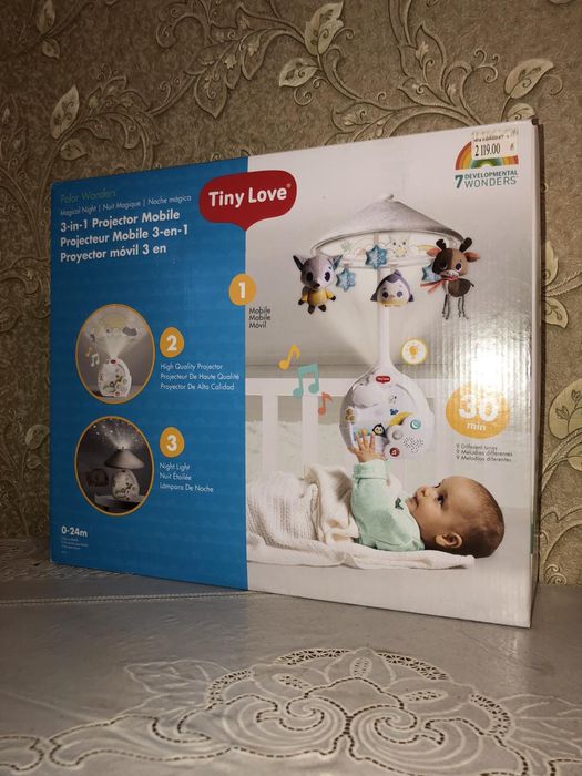 Мобил Tiny Love. Мобайл-проектор 3в1 "Північний Полюс"