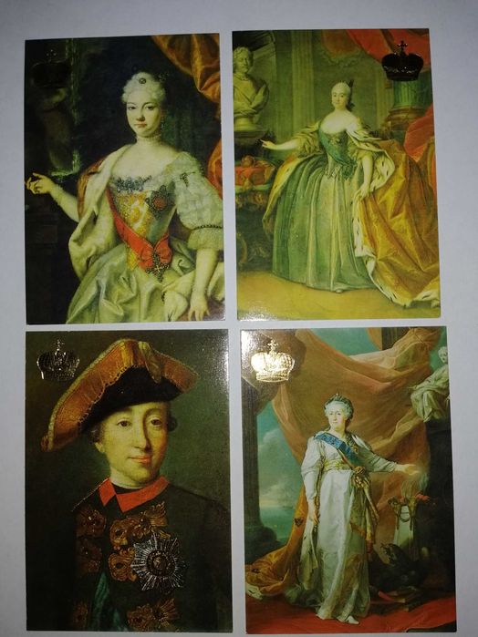 «Династия российских царей Романовых». Календарики карманные  18 штук