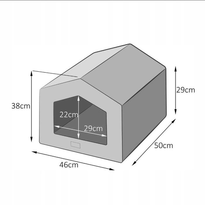 NOWA Buda Dla Psa Kota Do Domu Legowisko Domek Posłanie Materiał HIT