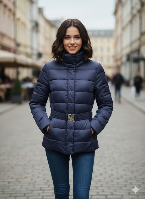 Натуральний пуховик S-M