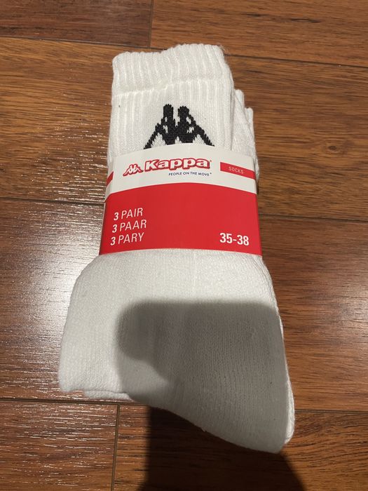Skarpety białe kappa 3 pary 35-38