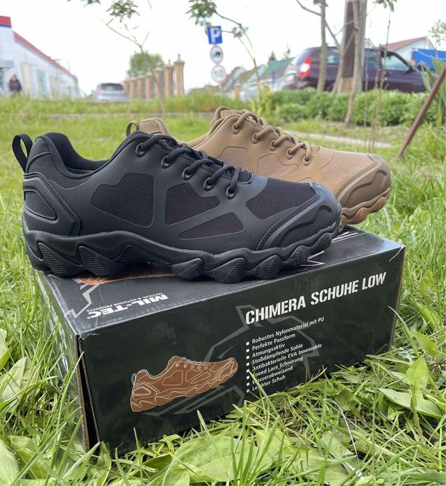 Кросівки тактичні CHIMERA LOW Dark Coyote. Black Mil-Tec Германия