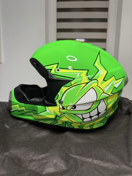 Kask DOT górski cross MTB r. L zestaw gogle rękawice