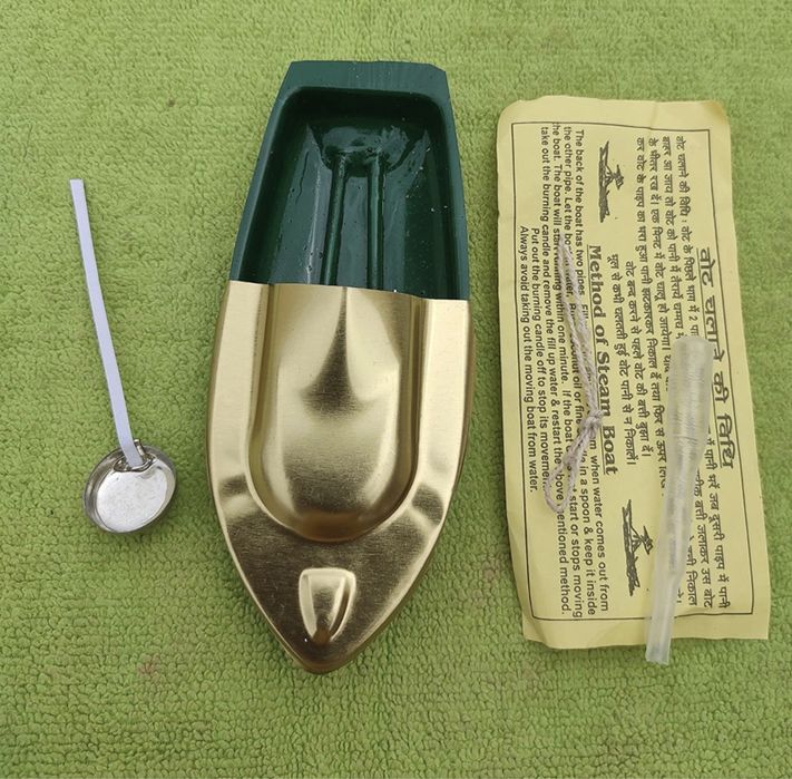 Steam Boat Barco a vapor. Brinquedo scienca para criancas.