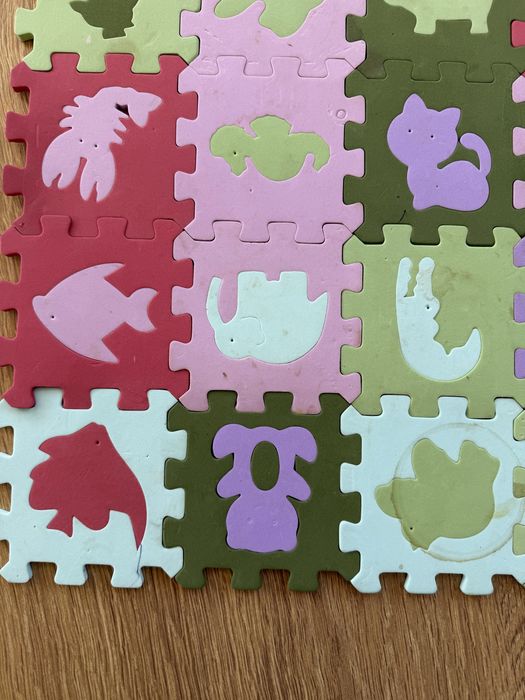 Игровой Пазл-коврик мягкая eva-пена