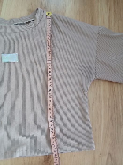 Komplet dziewczecy prążkowany r 140