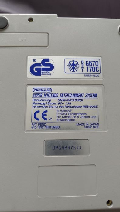 Super Nintendo Snes Pal