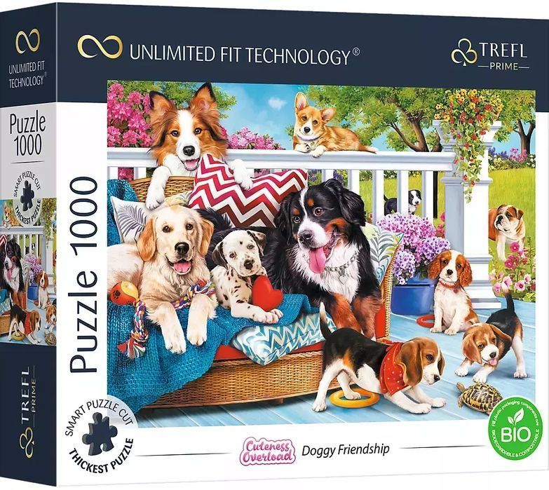 Puzzle 1000 elementów. Doggy Love. Trefl