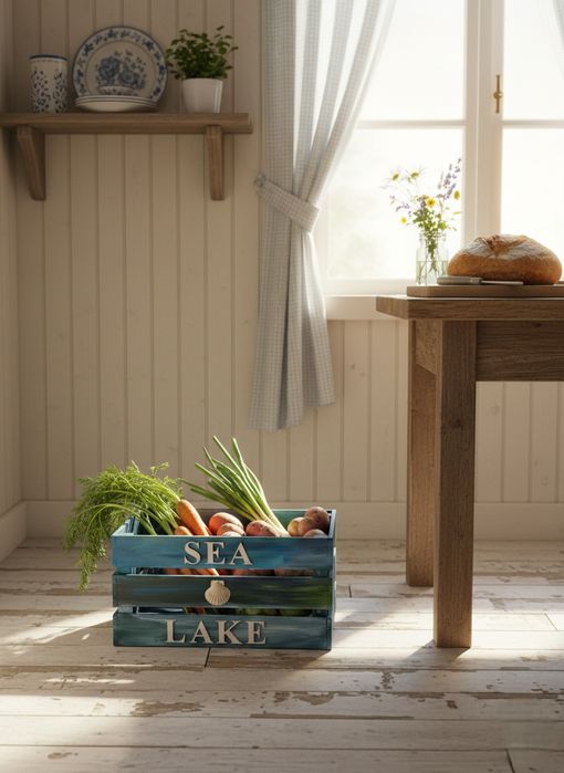 Skrzynka marine w stylu hampton cottage