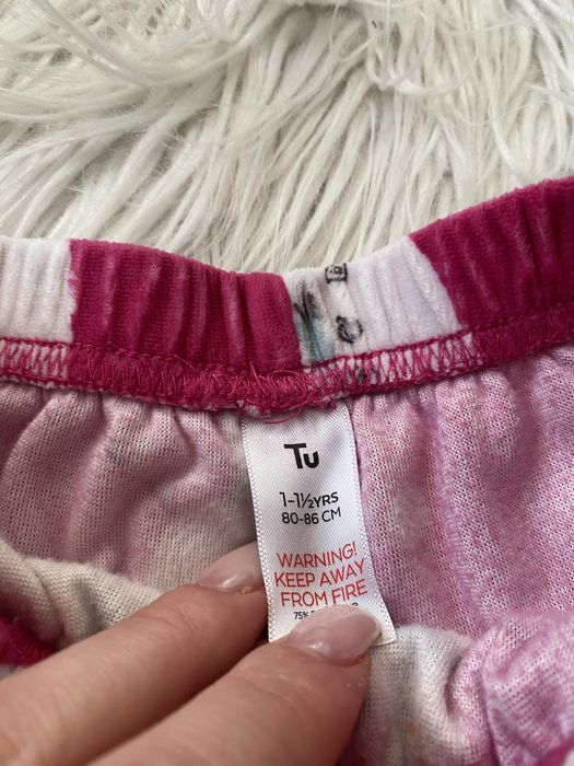 TU 12-18 miesięcy 1-1,5 roku 80-86 cm komplet spodnie + bluza bałwany