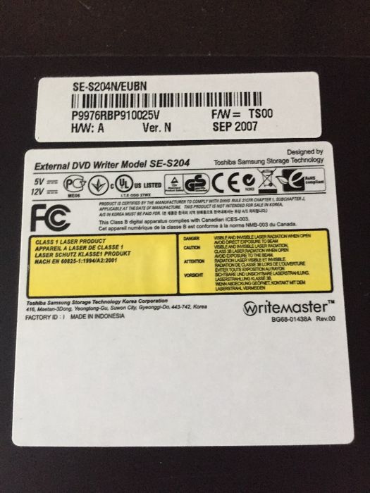 leitor gravador cd dvd samsung