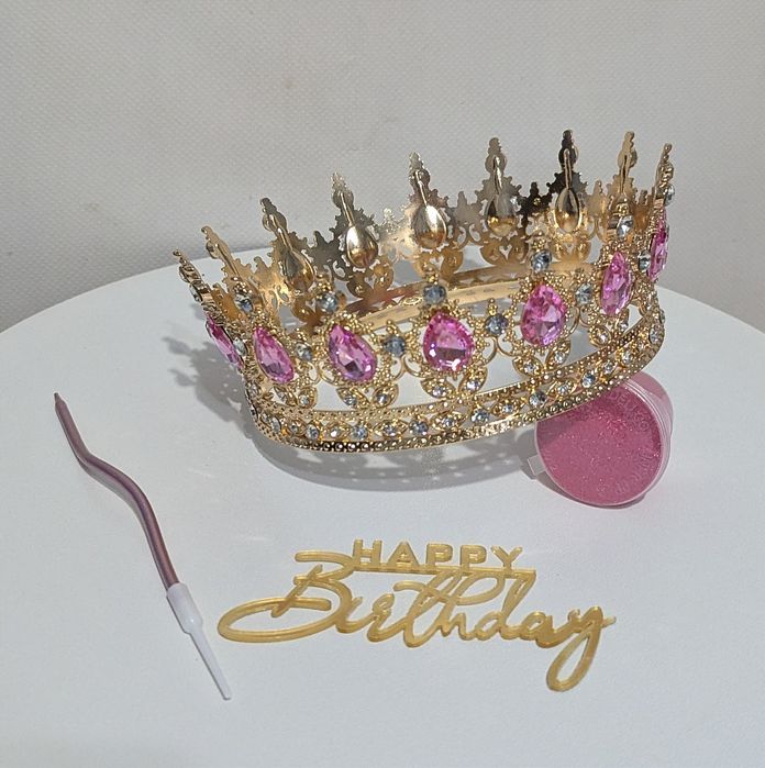 Корона на торт 12 см набір