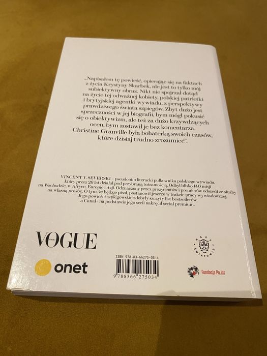 CHRISTINE Powieść o Krystynie Skarbek. Vincent V. Severski