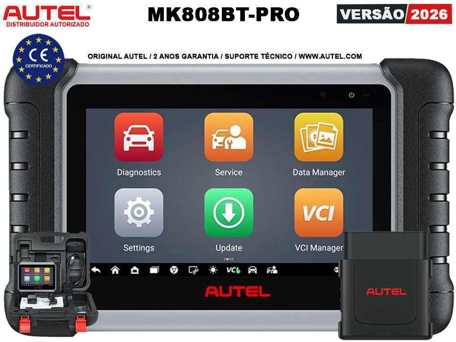 Autel MaxiCOM MK808BT PRO Máq Diagnóstico OBD Original PT (NOVO)