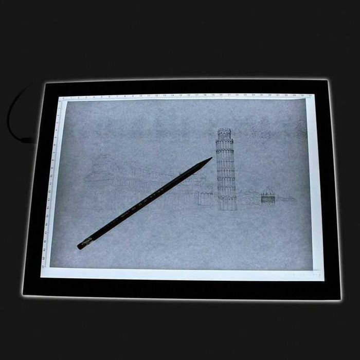 Mesa para desenho ilustração, stencil, tattoo Com luz LED Regulável