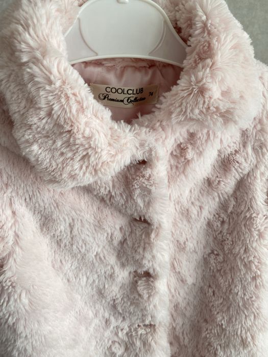 Весняна легенька шубка на дівчинку на зріст 74 см