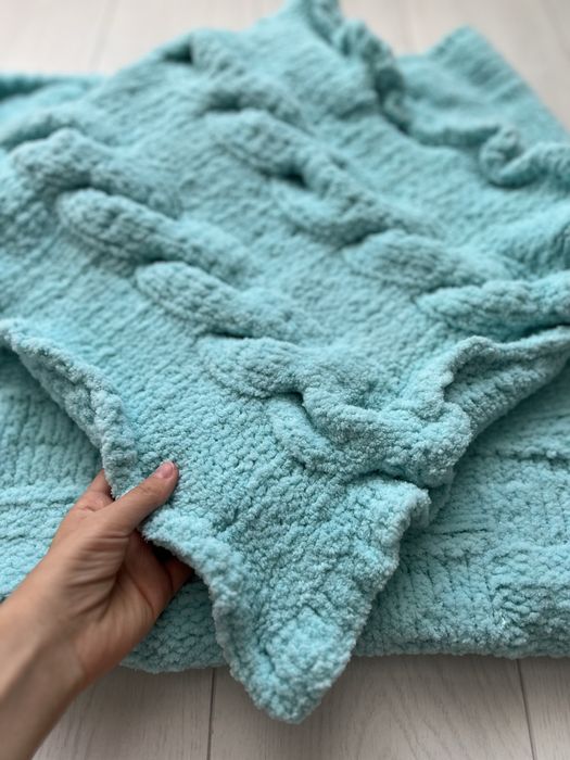 Плюшевий плед ручної роботи