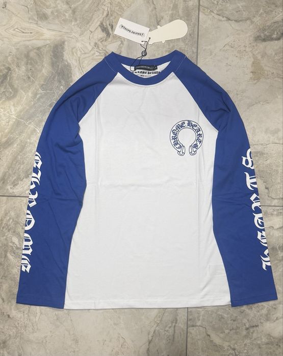 Лонгслів | longsleeve | Chrome hearts | кром хартс | синій | blue