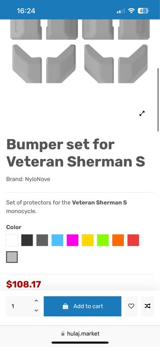 (Важливо, опис) | Моноколесо Veteran Sherman-S 62 lbs