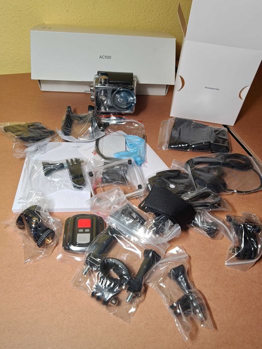 Câmara de ação Victure AC920 4K + caixa estanque + 20 acessórios Novo