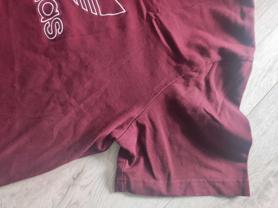 Adidas XL t shirt męski bordowy koszulka bluzka