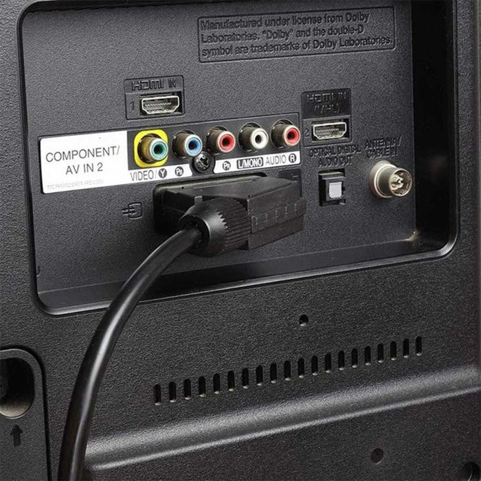 Cabo SCART macho/macho para áudio e vídeo VHS, 140 cm64751164101761123