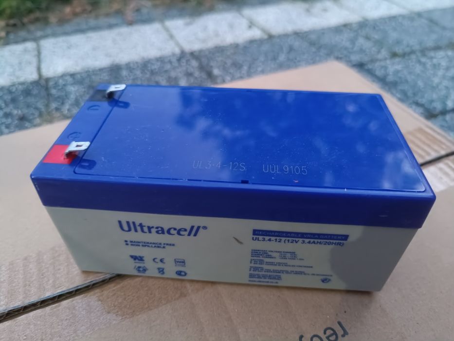 Akumulator żelowy 3.6ah 3.4ah i 22ah 12V UPC centrala samochodzik