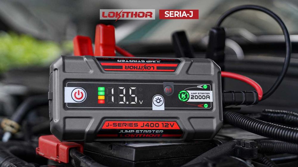 3w1 Jump Starter Booster Rozruch Latarka LED 2000A 12V Lokithor J400