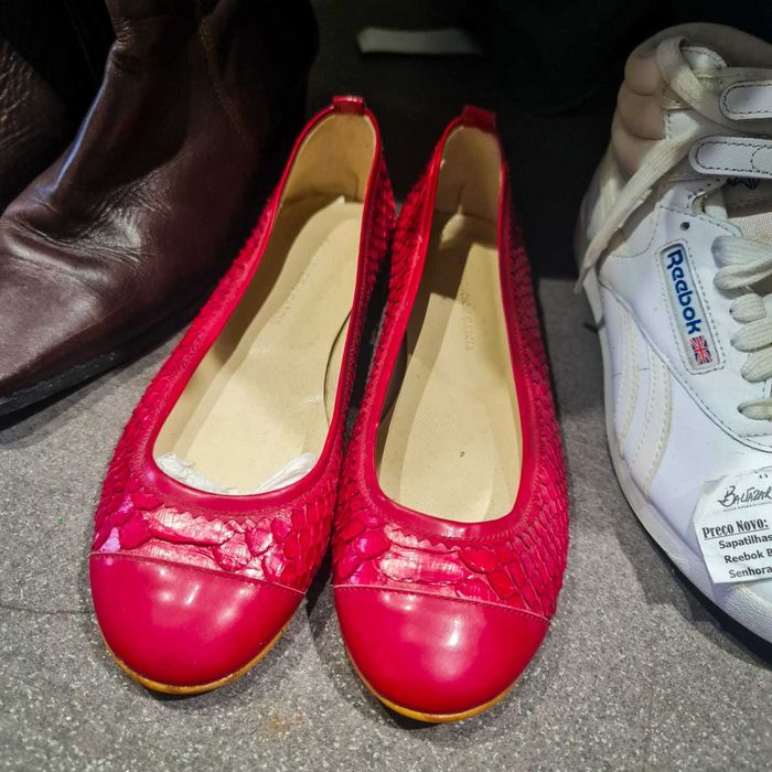 Sapatilhas Femininas Purificación García – Vermelho Escama -Tamanho 38