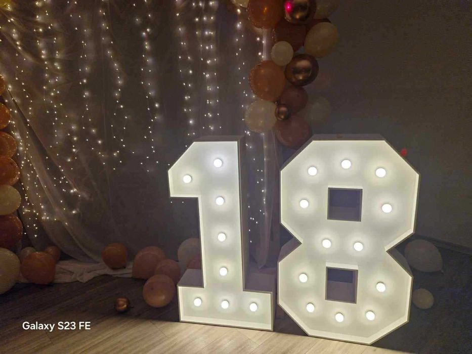 Cyfry 18 led na urodziny