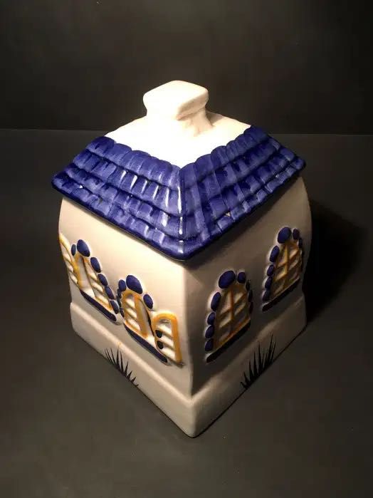 RECIPIENTE para CEBOLAS - pintado à mão - antigo - 23x16 cm/s
