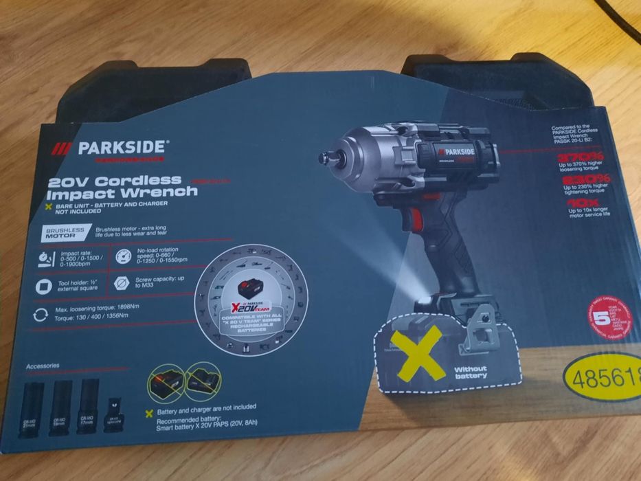 Parkside Performance Akumulatorowy klucz udarowy, 20 V, PASSP 20-Li C4