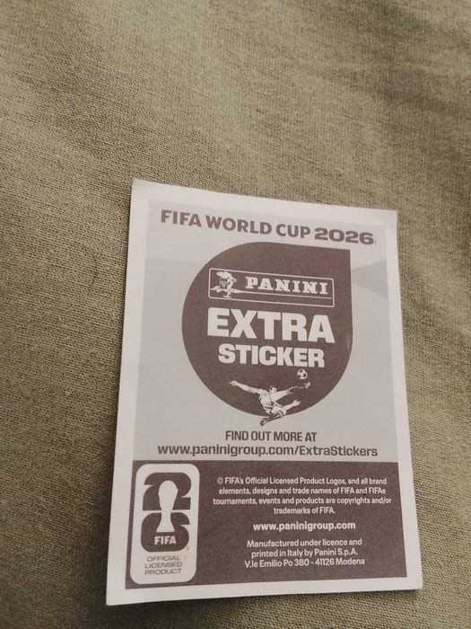 Panini FIFA World Cup 2026 Extra Sticker Vinícius Júnior Brasil – Raro