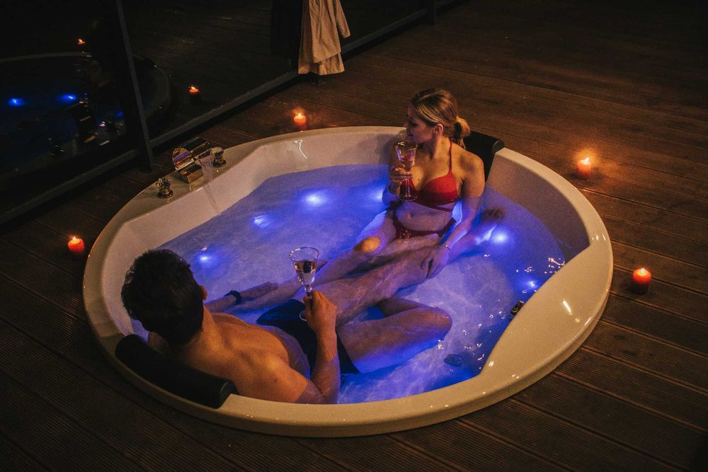 Domek na skale z jacuzzi sauna SPA na wyłączność ferie, zima