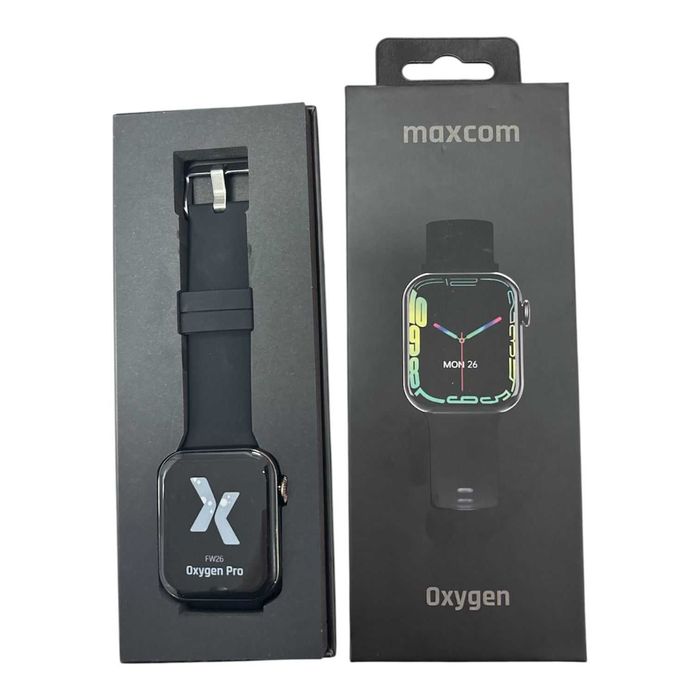 Smartwatch Maxcom FW26 Oxygen czarny | JAK NOWY