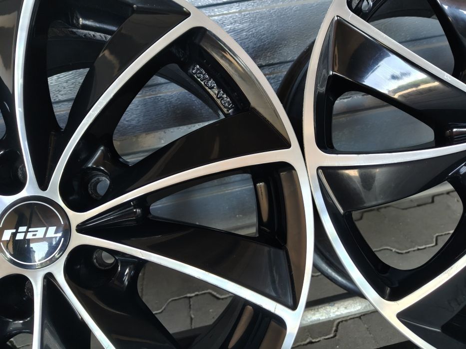 Felgi aluminiowe Rial Czarne VW Audi Skoda Seat 7,5x17'' 5x112 ET47 Komplet