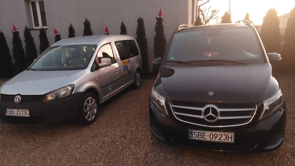 Taxi senior przewóz osób niepełnosprawnych transport 7osobowy VIP
