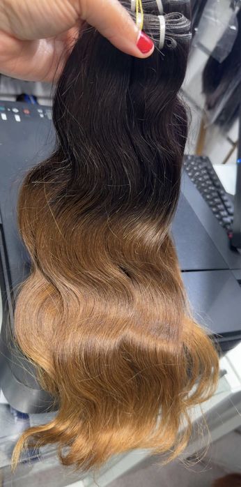 Cabelo humano ondulado