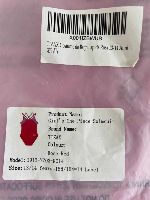 TIZAX Jednoczęściowy strój kąpielowy dla dziewcząt UPF 1082