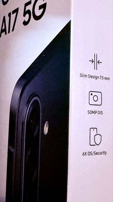 Samsung A17 5G novo com etiquetas