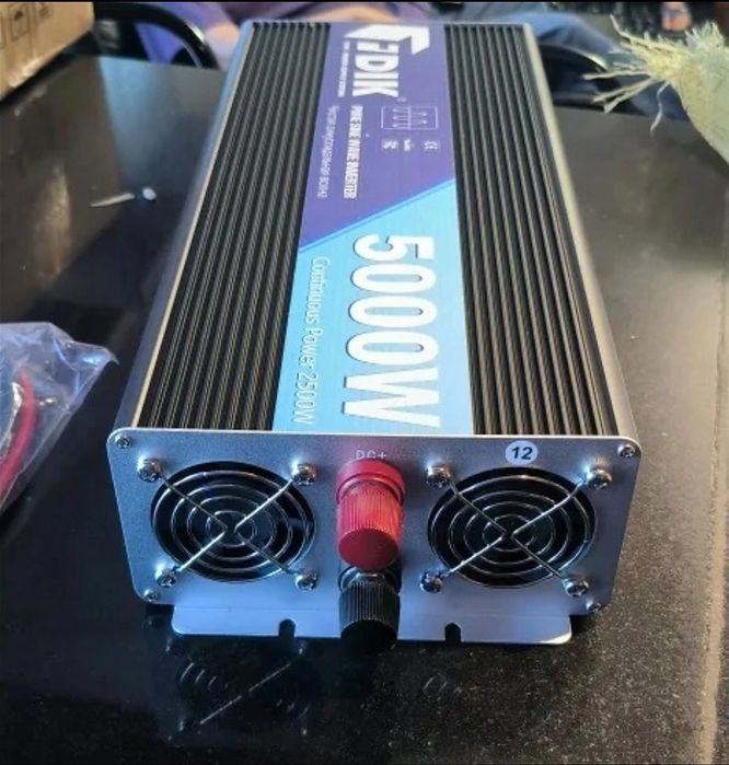 Inversor Onda Pura 12v ou 24v para 220v 5000w Novo