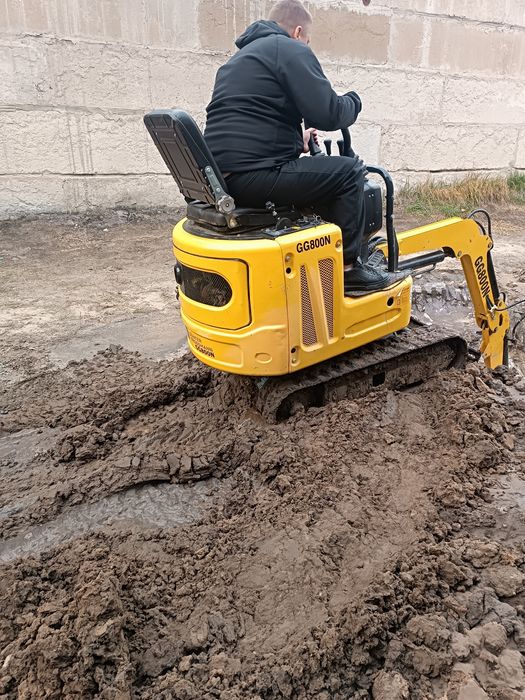 мини экскаватор, земляные работы