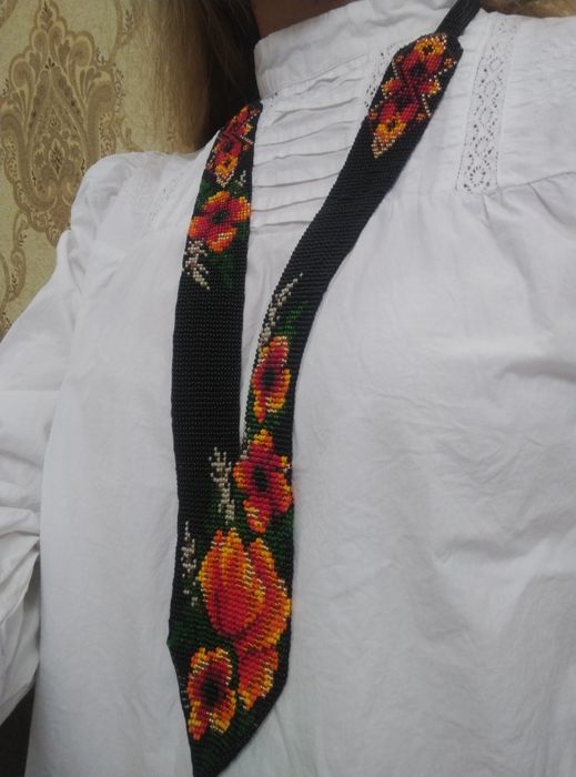 Гердан, вишитий бісером