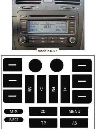 Kit Vinil Reparação Botões Interior Renault / VW Golf / Touareg