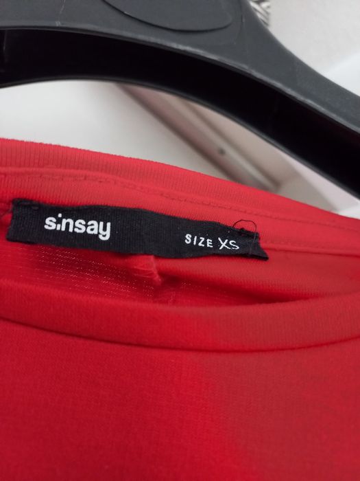 Sinsay czerwona sukienka xs/34