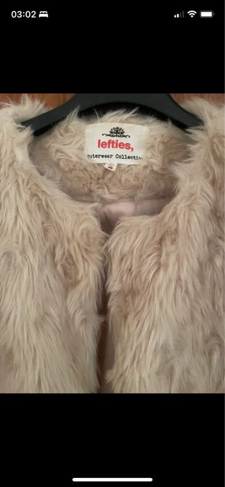 Casaco lindissimo em pelo bege