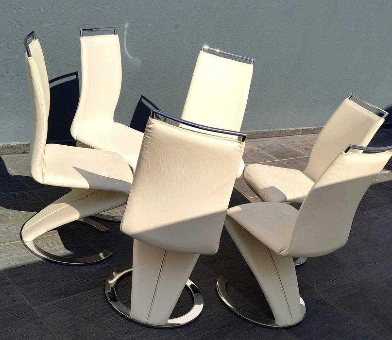 6 Cadeiras Pele Sintética a Recondicionar