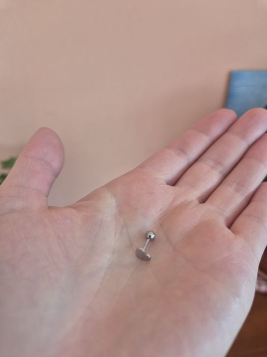 Labret stal chirurgiczna serce serduszko